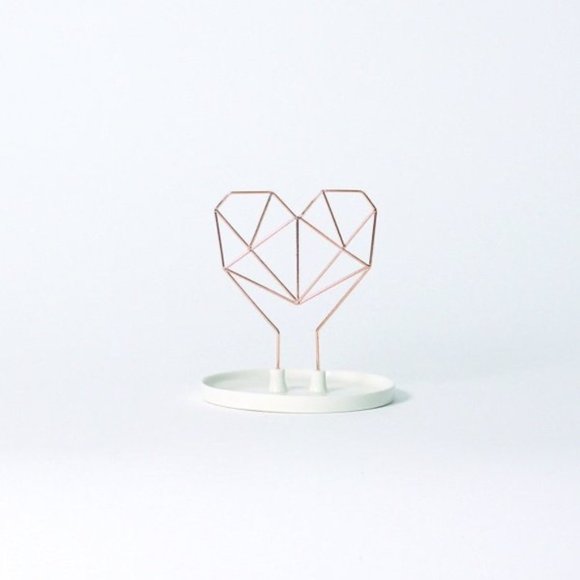 IMM LIVING Rose Gold Wire Heart Jewelry Holder - Picture 4 of 4